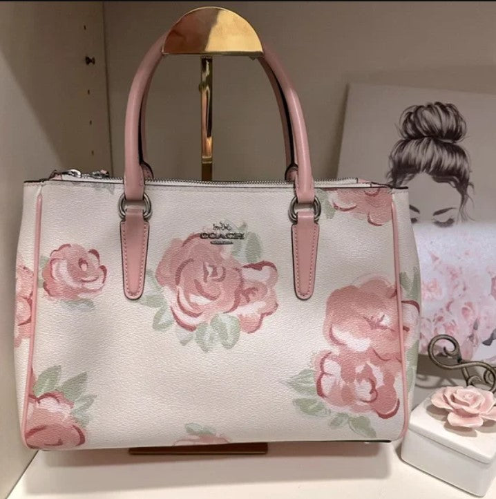 Coach Surrey Limited Edition Floral Satchel EUC