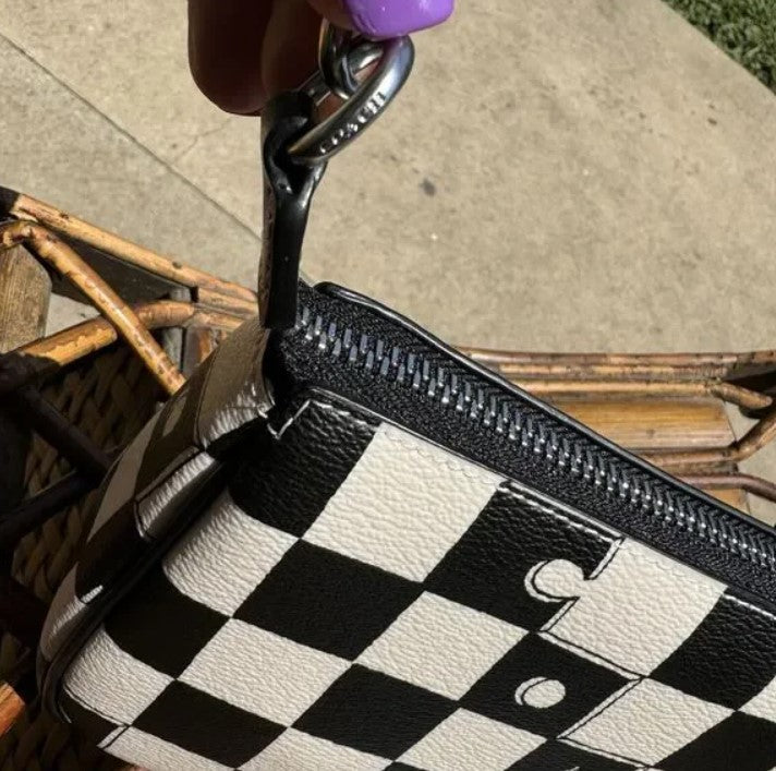 NWT Coach Nolita Bag 19 With Cardholder Checkerboard Print CR394