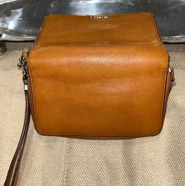 Coach Brown Leather Zip Wallet