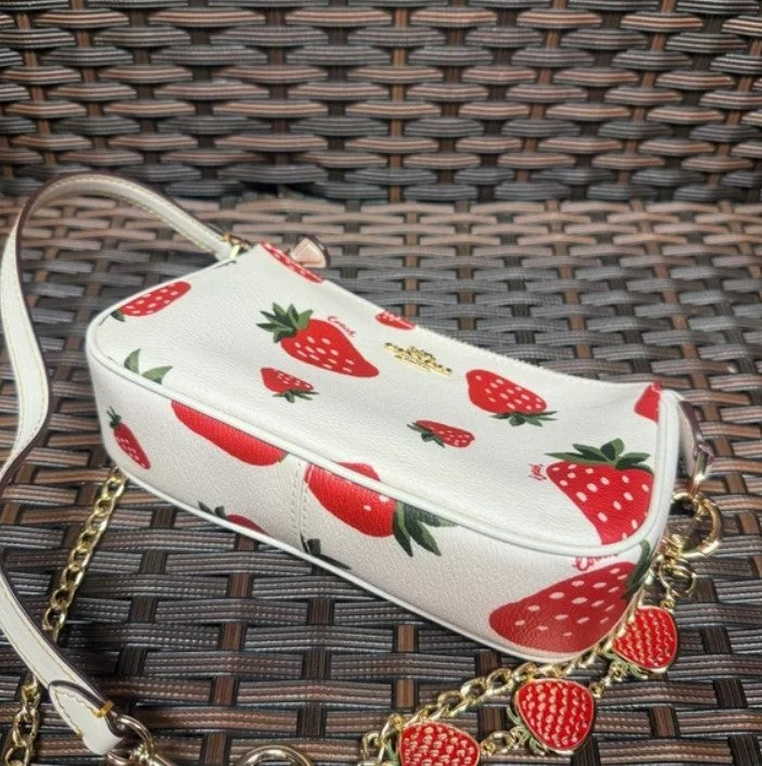 Coach Nolita 19 with wild strawberry print ch533